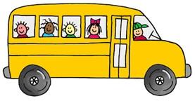 cartoon image of a school bus